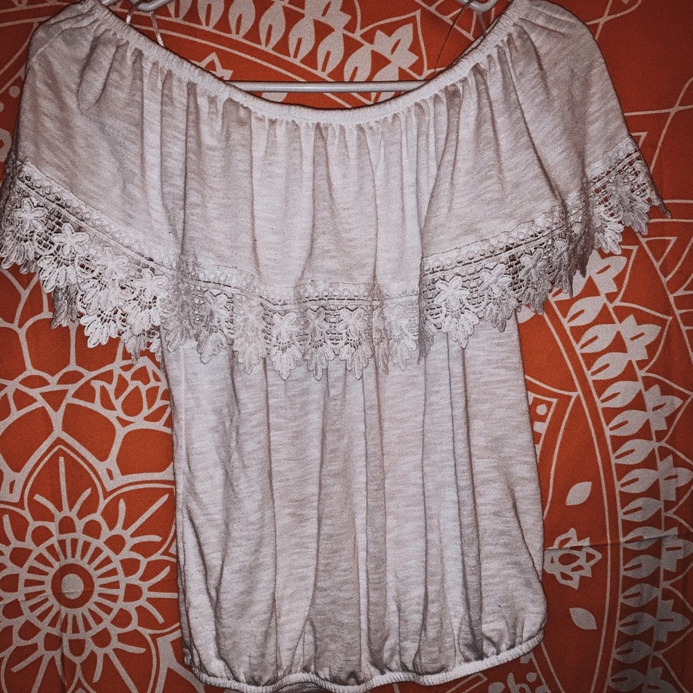 off the shoulder shirt